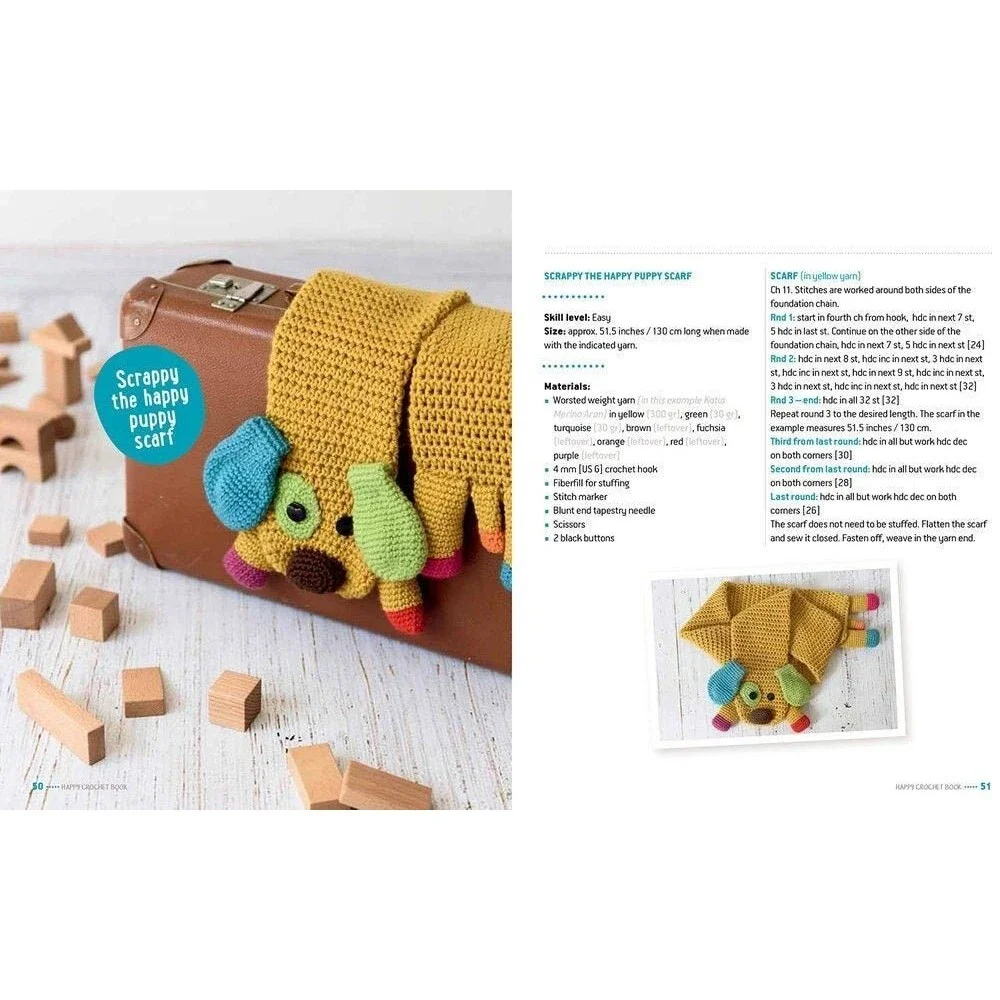 Happy Crochet Book : Patterns That Make Your Kids Smile by Carolina Guzman